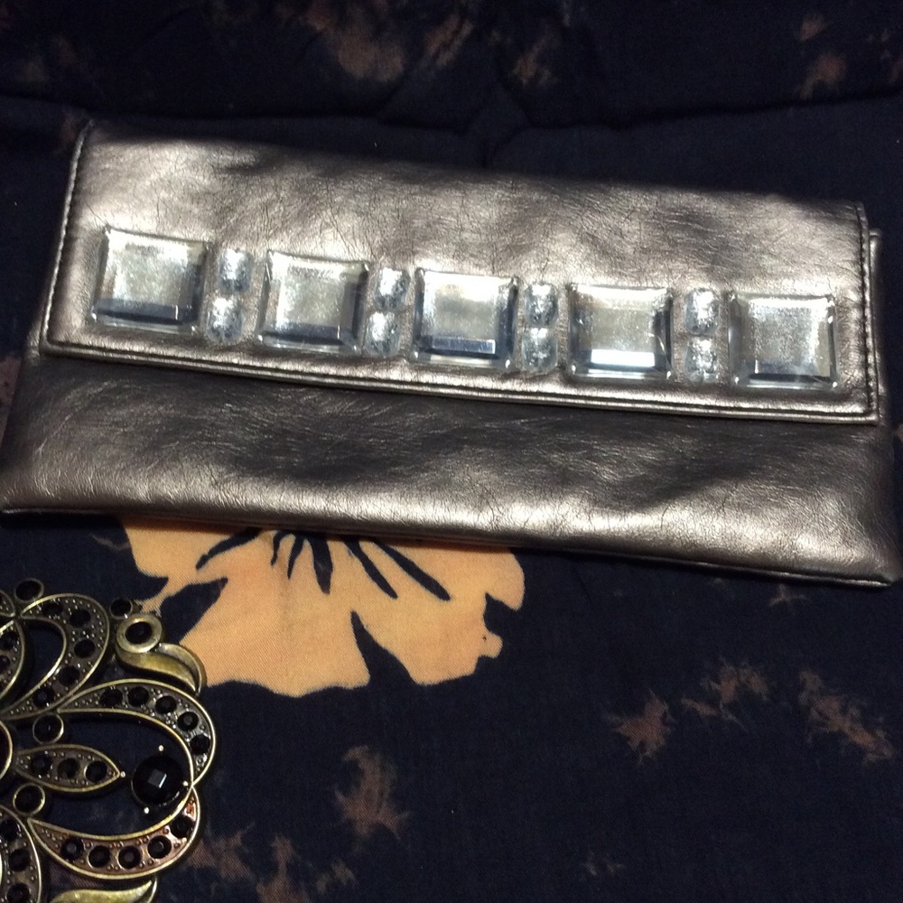 Silver Grey Clutch